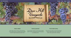 Desktop Screenshot of deerhillvineyards.com
