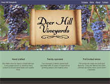 Tablet Screenshot of deerhillvineyards.com